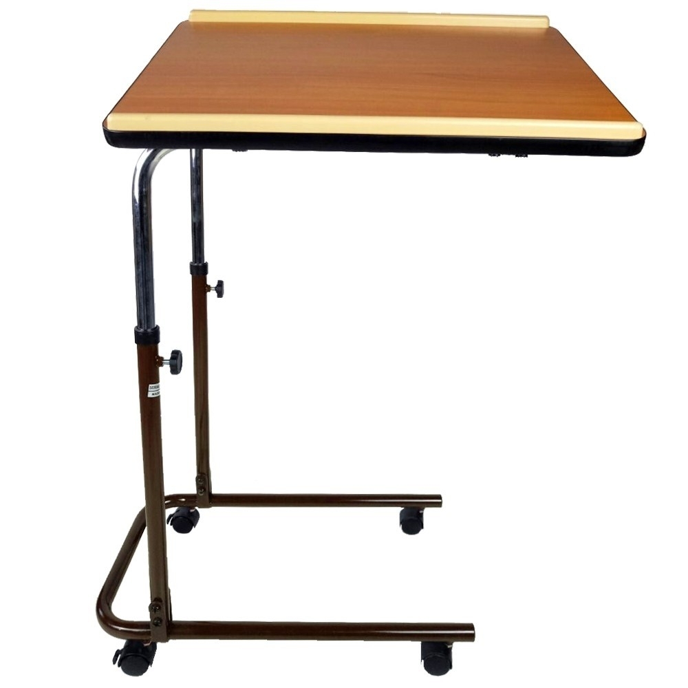 SogesHome Mesa Auxiliar Regulable, Mesa Ajustable Con Ruedas Escritorio Para Ordenador Portátil Para Cama, Sofá, Hospital, Enfermería, Lectura, Comidas 80 X 40 X (71-90) Cm