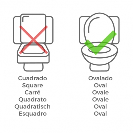 Elevador de WC, Con tapa, 5-15 cm, Regulable en altura, Inclinable, Reposabrazos abatibles, Muralla