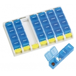 Triturador de pastillas, transparente, azul, Med-Comfort: comprar