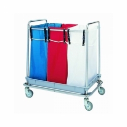 Carro chasis inox, 3 bolsas...