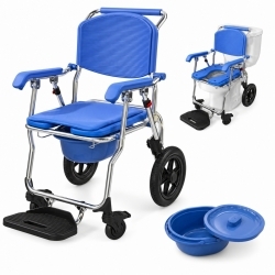 Silla de ruedas con inodoro...